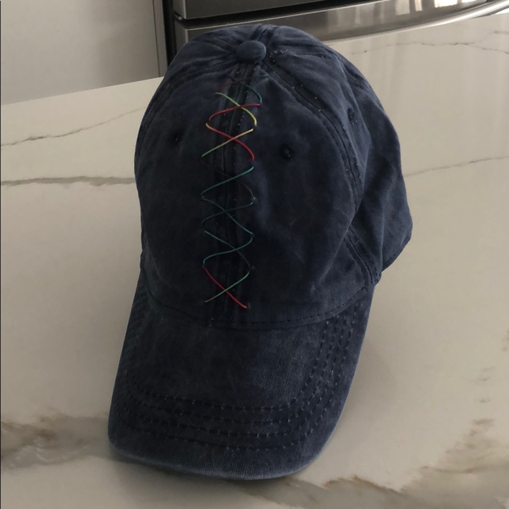 Multi-color Ribbon baseball cap - Picture 2 of 4